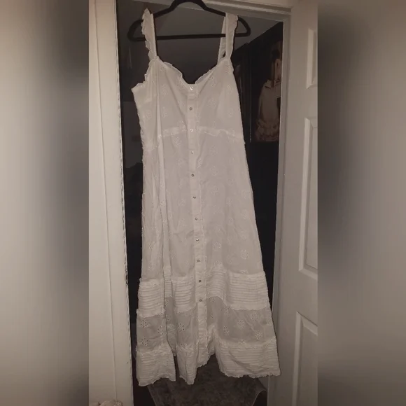 chinese dress ladies Vintage Gap Linen Maxi Dress